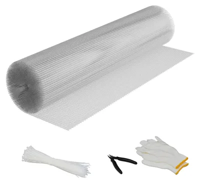 Obrázok produktu pre Relaxdays drôtená sieť, 100 cm x 10 m, pre pletivový plot, drôtená sieť 6,3 x 6,3 mm, pozinkovaná drôtená sieť, strieborná
