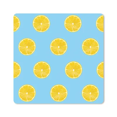 Produktbild von MuchoWow® Mauspad Mousepad Zitrone - Muster - Obst 30x30 cm - Mousepads - Maus Mat - Pad - Mausunterlage - Gaming