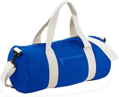 Produktbild von BagBase BG140 | Original Barrel Bag / Reisetasche | 50 x 25 x 25 cm - Farbe: Bright Royal/Off White - Größe: 50 x 25 x 25 cm