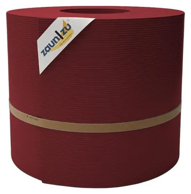 Produktbild von Sichtschutzstreifen zaun|zu RILLE MAXI 50m Rolle Blende für 24cm Gittermatten Bordeauxrot 50m