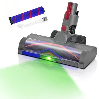 Bürsten-Set mit LED für Dyson V7–V15, 2 Stück