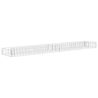 Immagine prodotto di vidaXL Gabbione letto rialzato Acciaio zincato 180x30x10 cm