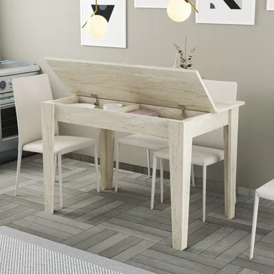Produktbild von Skye Decor, Kiev - Travertine, Tische, Küchentische, Travertin, 110 x 75 x 72 cm