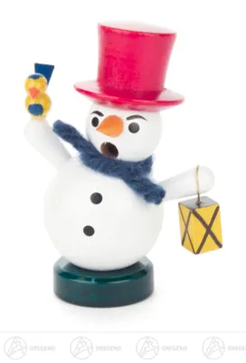Produktbild von Räuchermann Mini-Räuchermann Schneemann mit Laterne Breite x Höhe x Tiefe 7 cmx9 cmx5 cm NEU