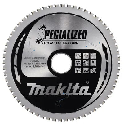 Zdjęcie produktu dla Makita E-23357 HM Metallsägeblatt 185x30x60Z
