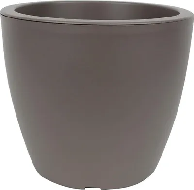 Produktbild von Centi Kunststoff Pflanzkübel LINEA d= 25 cm H= 21 cm taupe