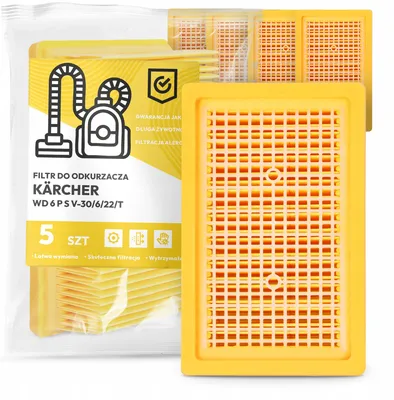 Produktbild von Kärcher WD 6 P S V-30/6/22/T 5x Staubsaugerfilter Luftfilter