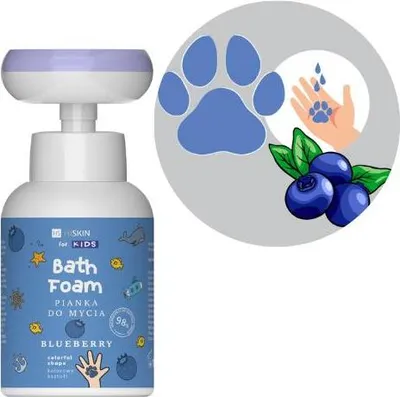 Produktbild von HiSkin Kinder Hand- und Körperwaschschaum Erdbeerduft, 300ml