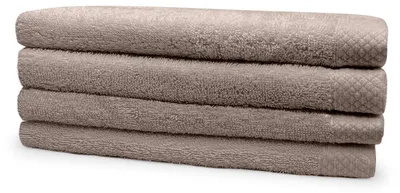 Productafbeelding van Eleganzzz Badstof Badlaken 100% Katoen 70x140cm - taupe - set van 4