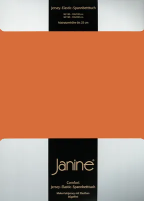 Produktbild von Janine Jersey Elastic Spannbetttuch 140x200 cm - 160x220 cm rost-orange