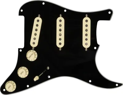 Productafbeelding van Fender, voorgemonteerde Stratocaster SSS FAT 50s pickguard, zwart