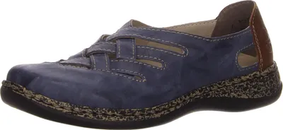 Produktbild von Rieker Slipper durchbrochen in blau, Gr. 36