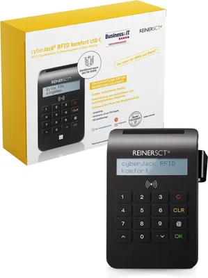 RFID-Kartenleser USB-C für eID & Online-Banking, TAN-Generator