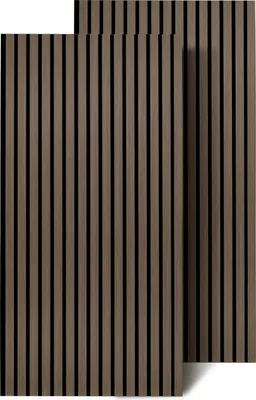 Obrázek produktu pro Clanmacy akustické obklady stěn 120x60x2,1cm MDF akustické panely stěnové panely 2x ořech