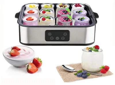 Joghurtbereiter digital, 9x170 ml, BPA-frei, 40 W, weiß