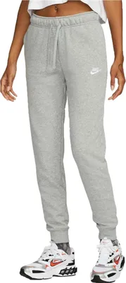 Produktbild von Nike W Nsw Club Flc Mr Pant Std 063 Ciemnoszary Wrzos/Biały L