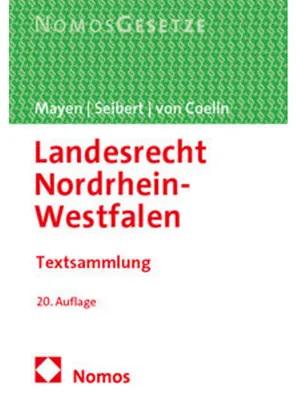 Produktbild von Landesrecht Nordrhein-Westfalen