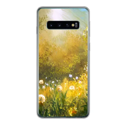 Produktbild von MuchoWow® Handyhülle Schutzhülle Hülle für Samsung Galaxy S10 Blumen - Sommer - Aquarell Silikon Softcase Handy Hülle - Handytasche