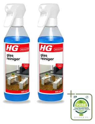 Produktbild von 2 x HG Glasreiniger - Streeploos schoon - 500 ml - Großpackung - 2 Stücke