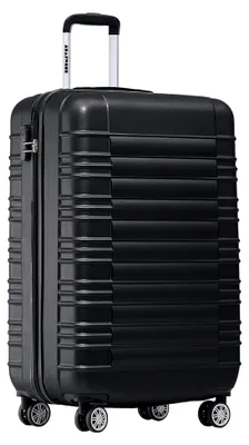 Produktbild von Koffer & Trolleys - Handgepäck Koffer - Reisekoffer Mit Rollen - Handgepäck Trolley 55x40x20, Hartschalenkoffer Klein, Koffer Handgepäck 55x40x20 Leicht, Trolley Handgepäck, Suitcase, Schwarz
