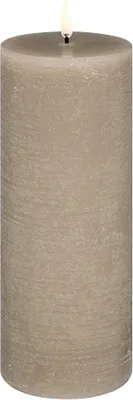 Produktbild von Uyuni Lighting LED Stumpenkerze SANDSTONE taupe Ø8x20cm