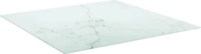 Obrázok produktu pre vidaXL Stolová doska biela 80x80 cm 6 mm tvrdené sklo mramorového vzhľadu