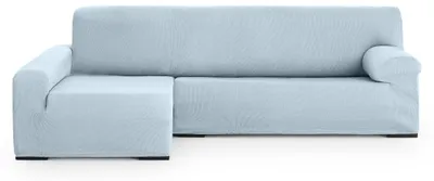 L-förmiger Sofabezug mit linker Armlehne, 3-Sitzer, Blau