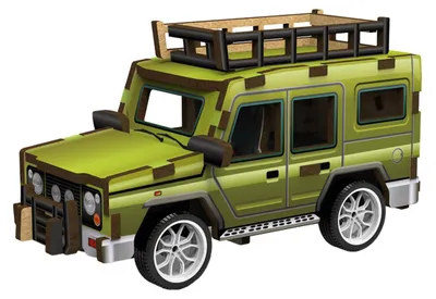 Obrázok produktu pre 2Kids Toys 3D drevená skladačka – terénne auto