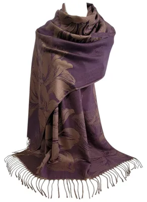 Produktbild von Pashmina Schal mit Blumenmuster, Weich und Leicht