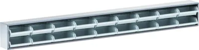 Produktbild von Sichtboxenleiste Küpper Metall 1200 x 140 x 100 mm grau