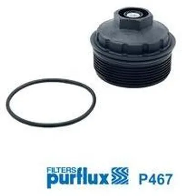 Produktbild von PURFLUX Deckel Ölfiltergehäuse P467 für VW Golf IV Schrägheck (1J1) 65mm 90mm