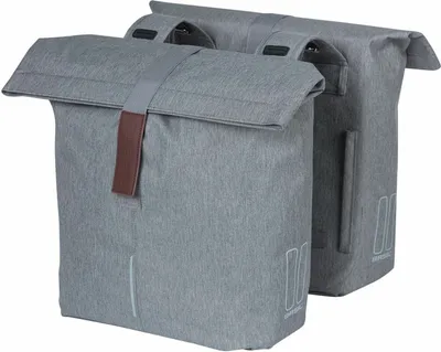 Produktbild von Basil City, Hinten, Fahrradtasche, Polyester, Grau, 28 l, 10 kg