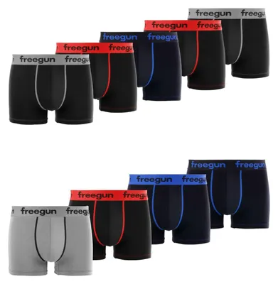 Produktbild von FREEGUN Boxershorts Jungen Baumwolle, 9er-Pack, SchwarzE3 (14/16Jahre)