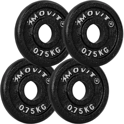 Zdjęcie produktu dla MOVIT zestaw 4 ciężarków - 0,75 kg żeliwo