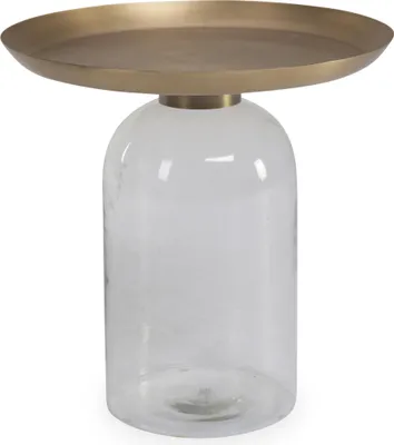 Produktbild von Beistelltisch HARPER CHIBUTO DH 50x50 cm gold Kaffeetisch Laptoptisch