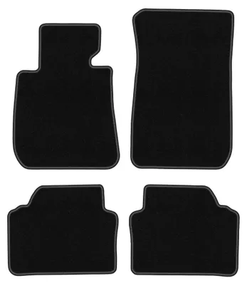 Image de Tapis de sol en moquette pour BMW 3 E90 2004-2011 (berline) – jeu 4 pièces, noirs, sur mesure – Wielganizator BASIC – version W0068