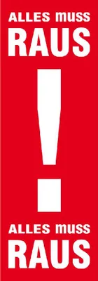 Produktbild von Plakat 'Alles muss raus'