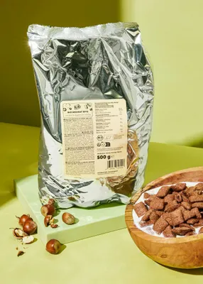 Produktbild von KoRo I  Nougat Bits mit 8,5 % Haselnuss 500 g