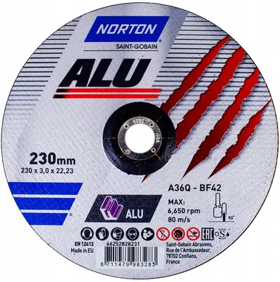 Produktbild von NORTON ALU Trennscheibe für Aluminium 230x3mm