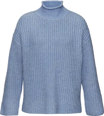 Produktbild von Buffalo Stehkragenpullover blau meliert Größe 36/38