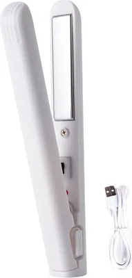 Produktbild von Tragbarer USB-Haargl?tter, schnelles Aufheizen, elektrischer Lockenstab, glattes, lockiges Haar, Pony, Mini-Lockenstab, Reise-Haarstyling-Tool fš¹r Frauen