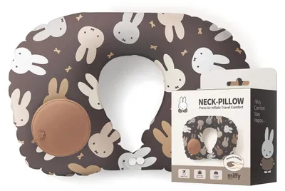 Obrázek produktu pro Nafukovací polštářek na krk, ideální na cesty. Nafukovací polštářek pro podporu krku
