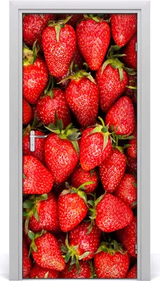 Produktbild von Tulup Türaufkleber 95x205 cm Dekorative Aufkleber Selbstklebend Wasserdichte Tapete Abnehmbar Schlafzimmer Wohnzimmer Wohnkultur - Erdbeeren