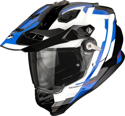 Produktbild von Scorpion ADF-9000 Air Patrol Enduro Helm, schwarz/blau/weiß, L (58/59)