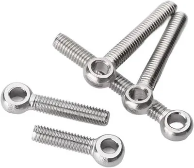 Productafbeelding van Oogbout Roestvrij Staal - Ringbout Bevestiging - Touw Bevestigen - Met Bevestigingsmoer - 140mm M12 - Metaal