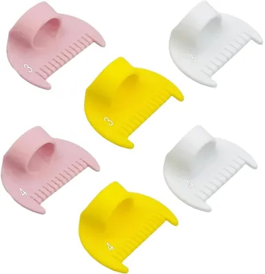Nähset mit 6 Randführungen, 4-mm-Lineal, Fingerhut-Messgerät
