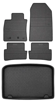 Obrázek produktu pro Gumové autokoberce SolidPRO + vana kufru pro: Renault Clio IV 2012-2019 hatchback 5 ks