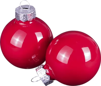 Produktbild von Weihnachtskugeln aus Glas Rot Ø4cm, Christbaumkugeln Set, 24 Stück