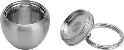 Produktbild von Medizinbehälter - Metall - Pillenbehälter - tragbar - Metallbehälter - Schlüsselanhänger - Hänger