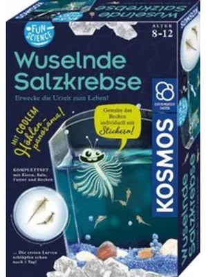Produktbild von Kosmos Wuselnde Salzkrebse, Experimentier-Set, Biologie, 8 Jahr(e), Mehrfarbig